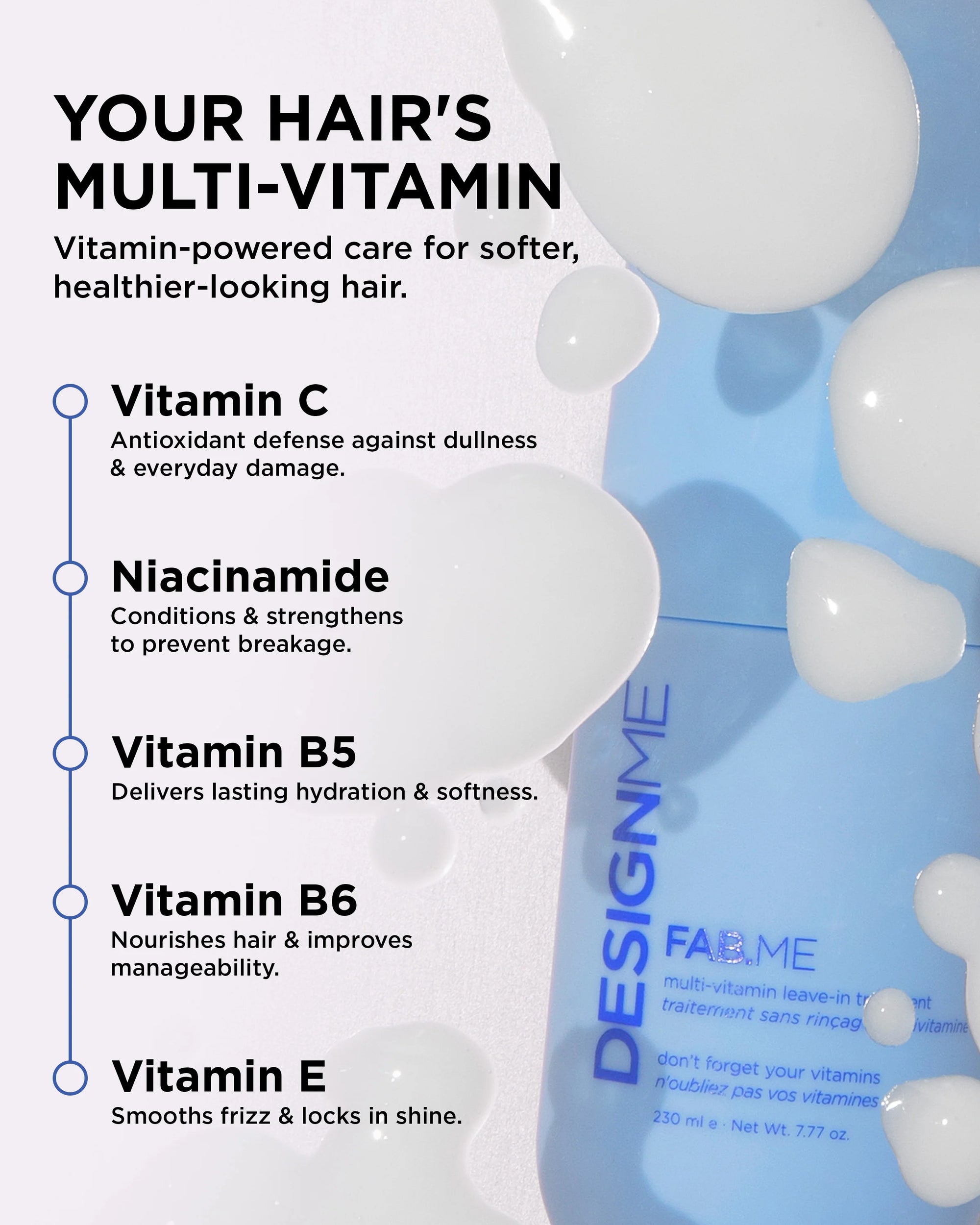 Design Me Fab.Me Multi-vitamin
Leave-In Treatment
